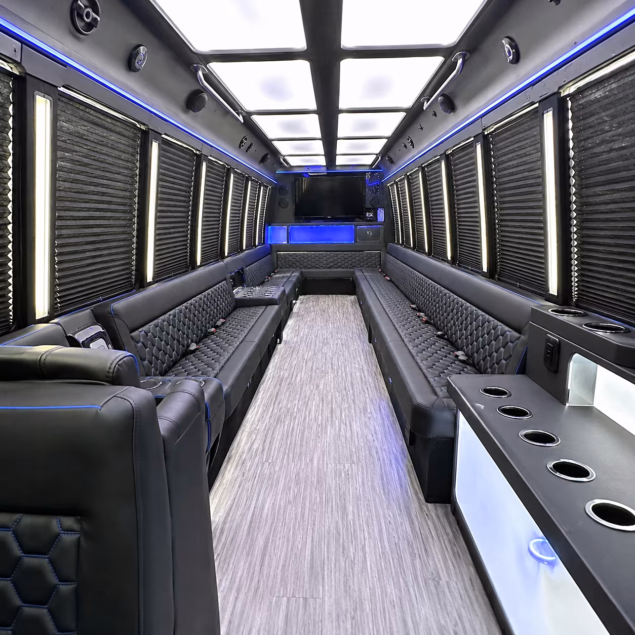 mount vernon party bus rentals inside