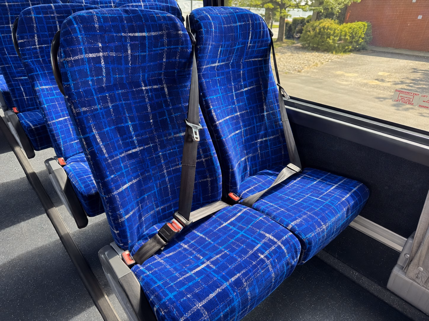 newark charter bus rental interior