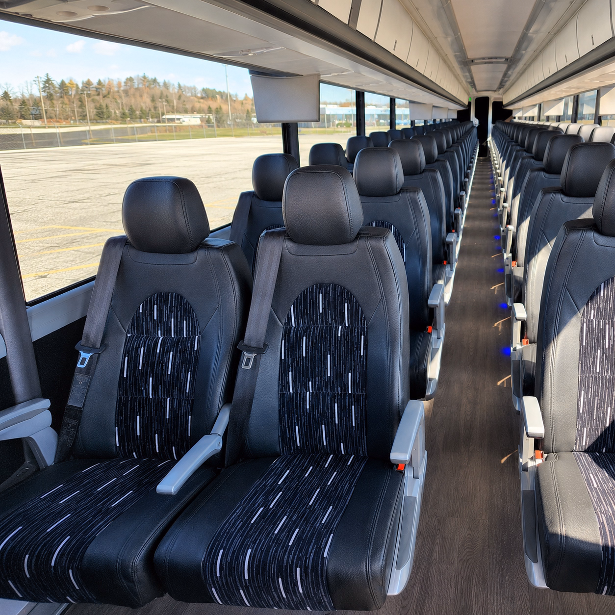 paterson comfortable charter buses for government military personnel