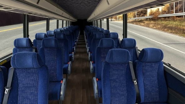 Interior of Charter Bus Company Mount Vernon's 18 Passenger Minibus in Mount Vernon