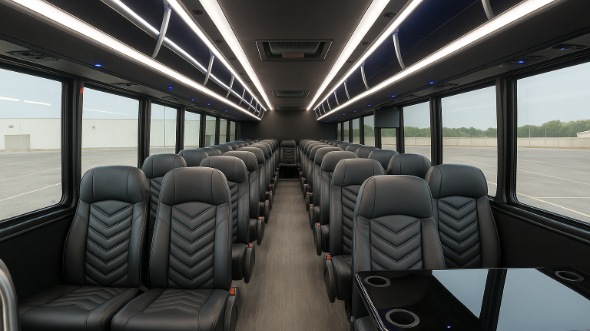 mount vernon 28 passenger minibus inside