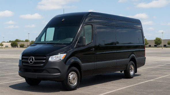 Exterior of Charter Bus Company Mount Vernon's Sprinter Limo in Mount Vernon